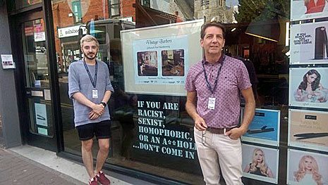 Richard Evans (left) and Russell Hughes